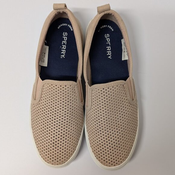 Sperry Top-Sider Crest Twin Gore Perforated Slip-On Sneaker in Rose Dust - Picture 3 of 14